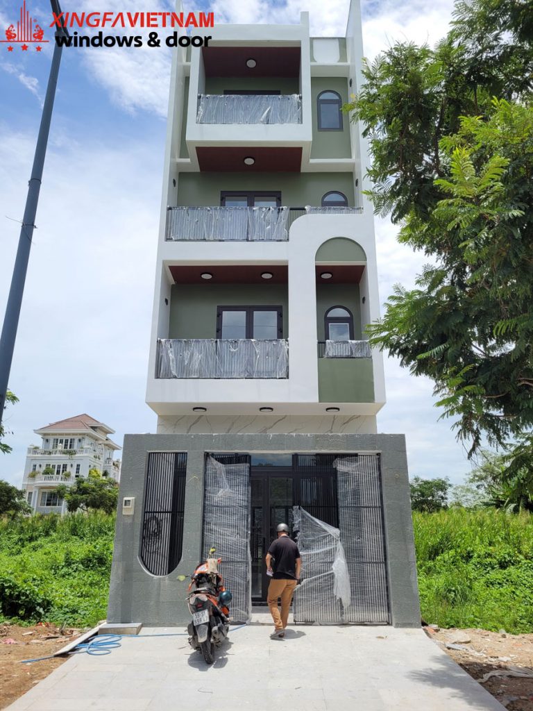 Công trình cửa nhôm Xingfa nhà anh Hải ở KDC Phong Phú 4 Bình Chánh