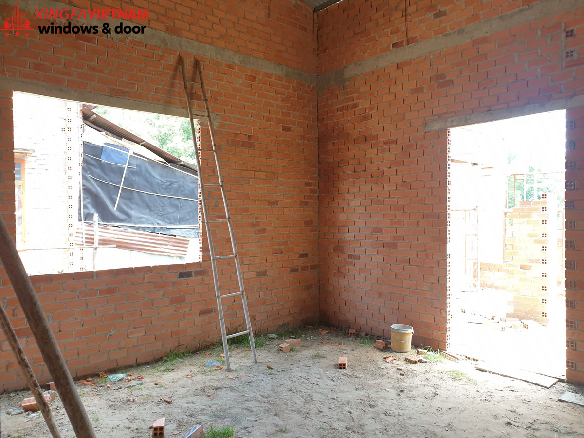 Hình ảnh phần thô công trình nhà chị Hiền – anh Phong, Gò Dầu, Tây Ninh