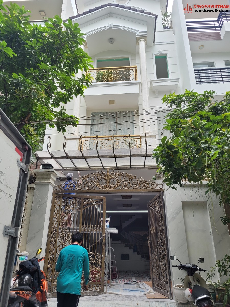 Công trình thi công cửa nhôm Xingfa nhà chị Quỳnh, Bình Thạnh