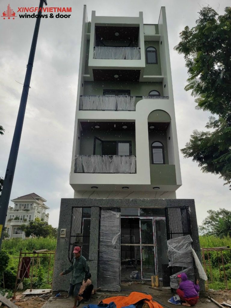 Công trình thi công cửa nhôm Xingfa nhà anh Hải