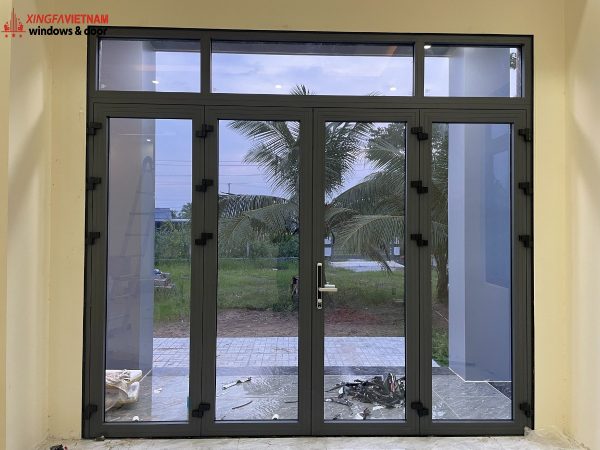 Cửa đi mở quay 4 cánh nhôm Xingfa nhập khẩu