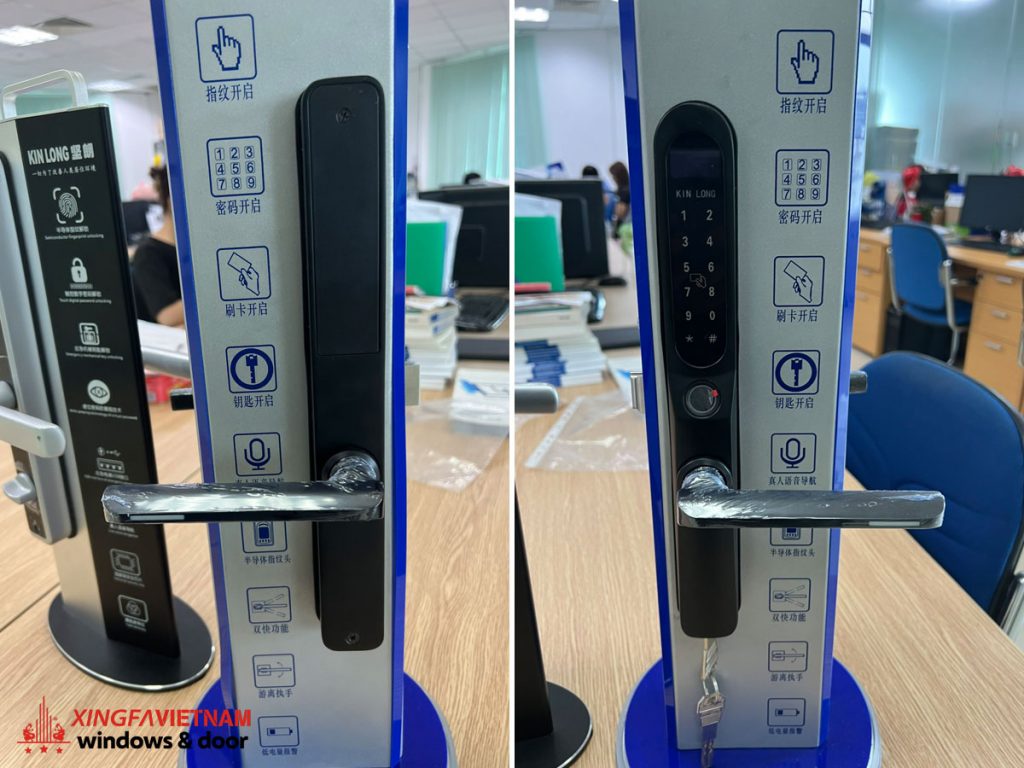 Bộ khóa từ Kinlong đồng bộ chính hãng 100% – Quà tặng trị giá 6.5 triệu khi mua cửa Xingfa