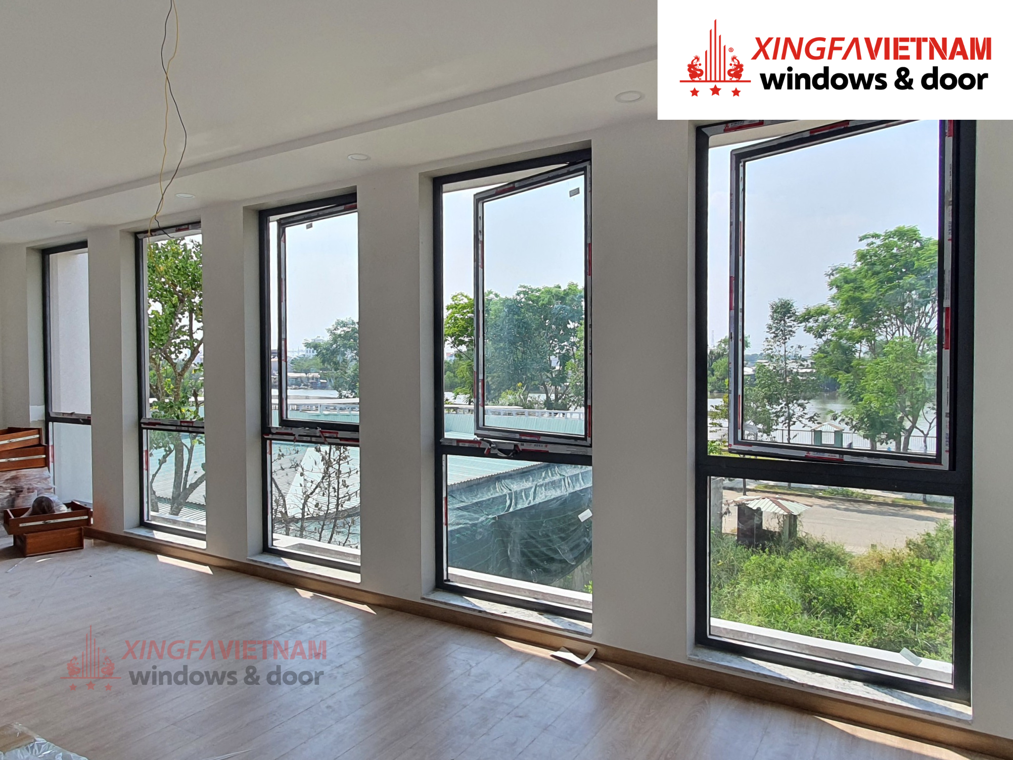 Công trình cửa nhôm Xingfa chính hãng