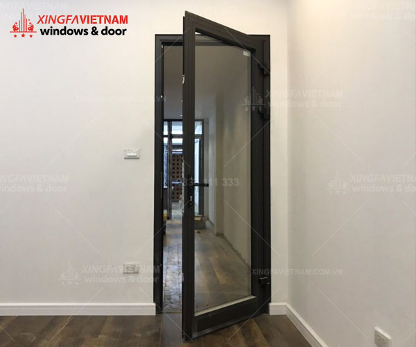 Cửa đi 1 cánh nhôm Xingfa dùng cho cửa phòng ngủ