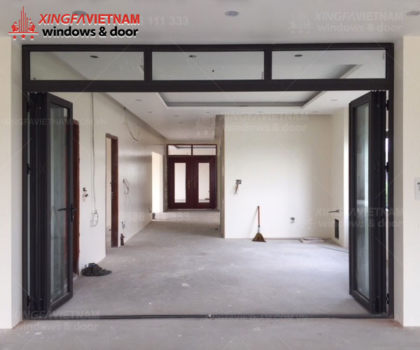Cửa nhôm Xingfa 6 cánh gấp gọn