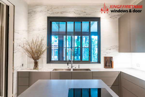 Cửa sổ lùa (2-3 cánh) nhôm kính Xingfa cao cấp