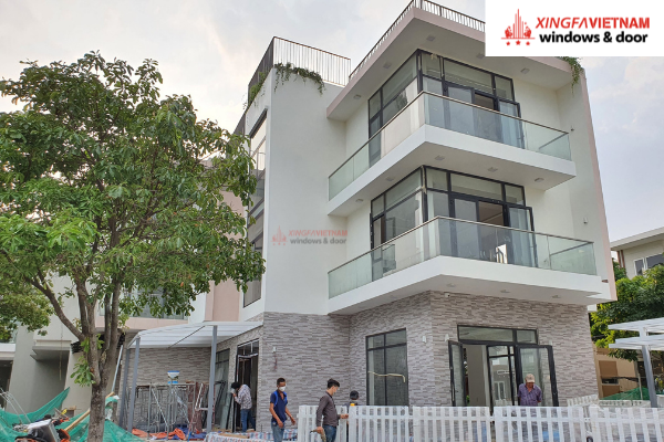 Công trình thi công cửa nhôm Xingfa của anh Bảo