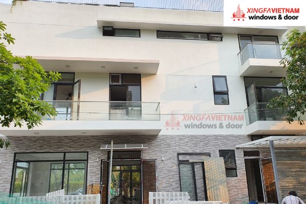 Tổng quan hệ thống cửa nhôm Xingfa nhà anh Bảo Thủ Đức
