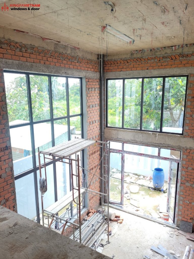 Hệ mặt dựng nhôm Xingfa nhà anh Quang – Bình Chánh
