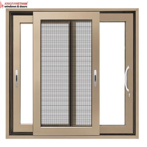 Cửa đi 3 Cánh Mở Lùa Lưới Chống Muỗi Châu âu Hệ Nhôm C Class 180 1