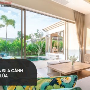 Cửa đi 4 Cánh Mở Lùa Châu âu Hệ Nhôm C Class 120 3