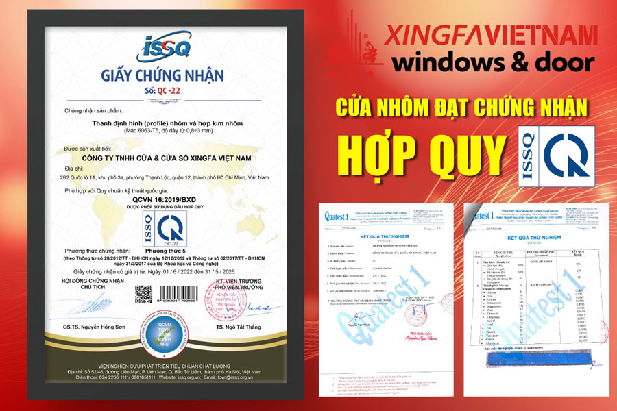 Giấy Chứng Nhận Cửa Nhôm Xingfa Hợp Quy