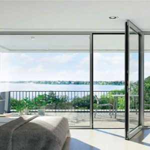 Cửa đi Mở Quay Nhôm Cầu Cách Nhiệt Hệ 66