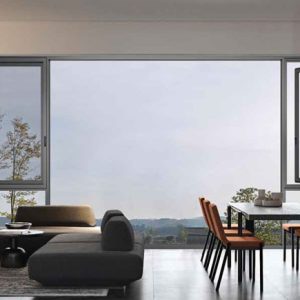 Cửa Sổ Mở Quay Tích Hợp Lưới Chống Muỗi Nhôm Cầu Cách Nhiệt C Class Hệ 120