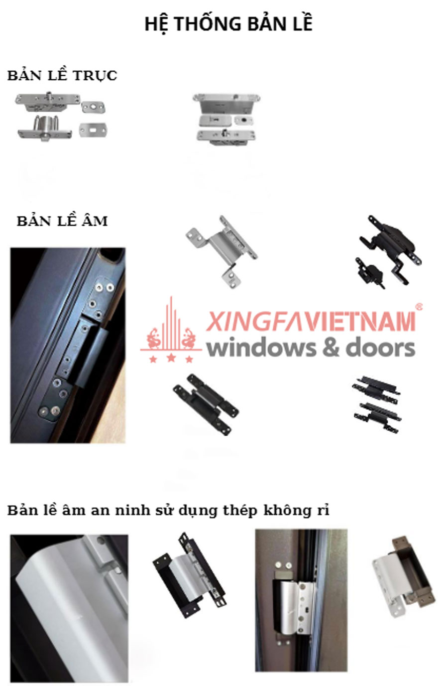 Hệ Thống Bản Lề Cao Cấp