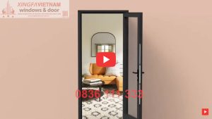 Cua Di Mo Quay 1 Canh Nhom Xingfa Mau đen Tuyen Ban Le 4d