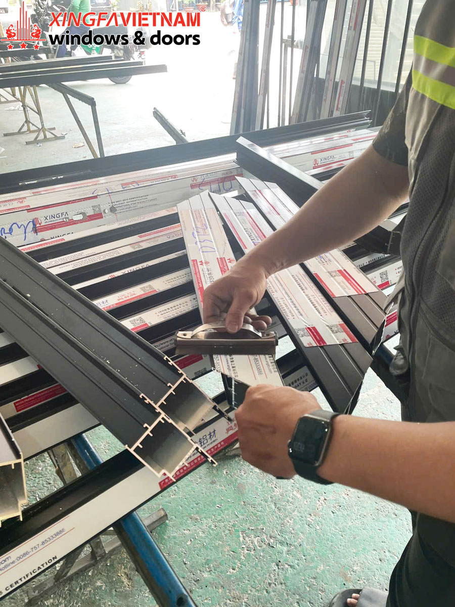 Hình ảnh Sản Xuất Cửa Nhôm Xingfa Quảng Đông Chính Hãng Quận 9 4