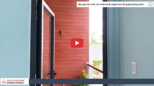 Mẫu Cửa đi Mở Quay 1 Cánh Nhôm Xingfa Kết Nối Ban Công Bên Ngoài Tại Quận 12 Xingfa Việt Nam