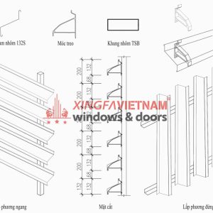 Mặt Cắt Kĩ Thuật Lam Chắn Nắng 132s