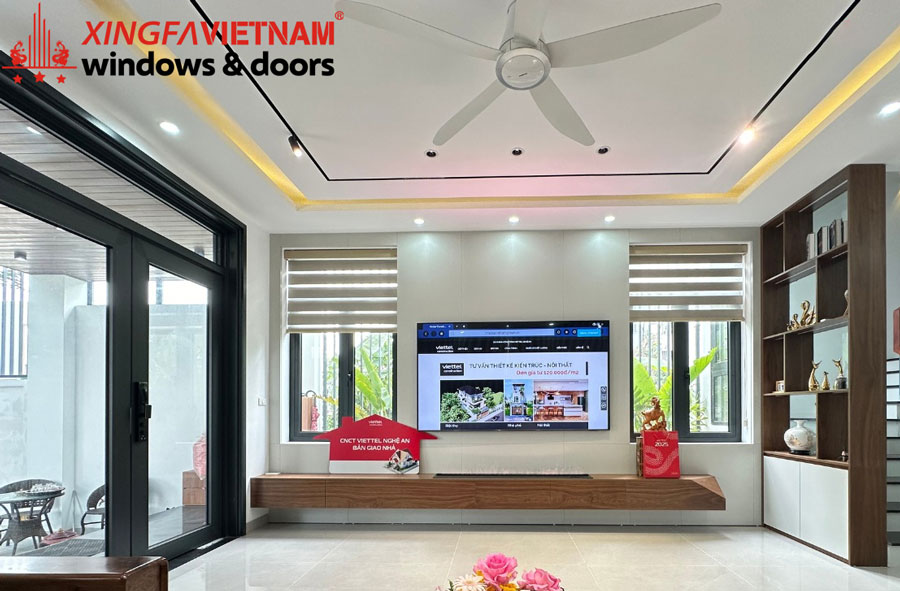Hình Ảnh Hoàn Thành Công Trình Cửa Nhôm Xingfa Hệ Châu Âu Nhập Khẩu Cho Anh Minh