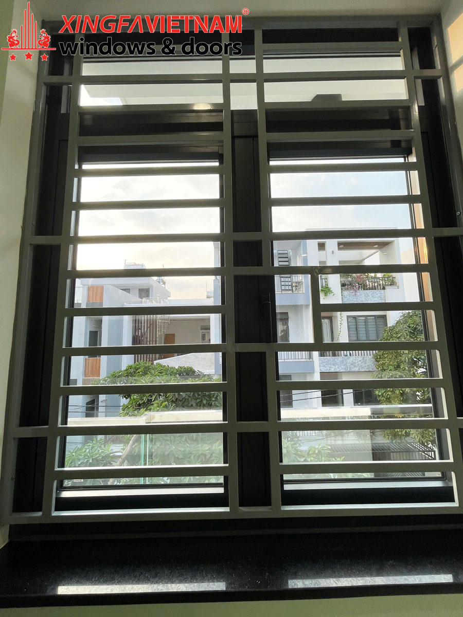 Hình ảnh hoàn thành hạng mục cửa nhôm của anh Hiếu