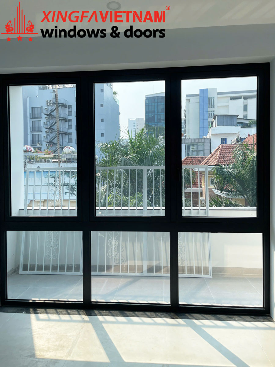 Hình ảnh hoàn thành hạng mục cửa nhôm của công ty Hải Nam