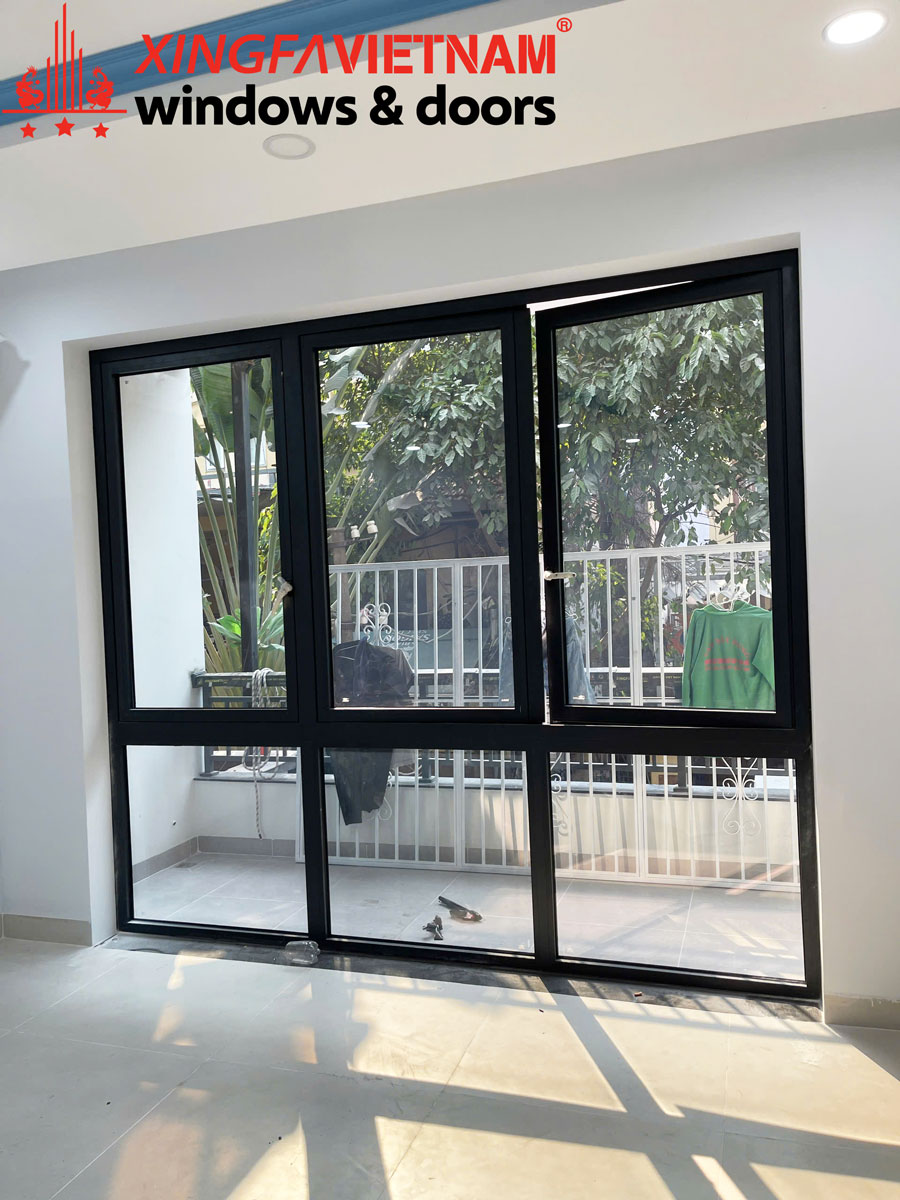Hình ảnh hoàn thành hạng mục cửa nhôm của công ty Hải Nam