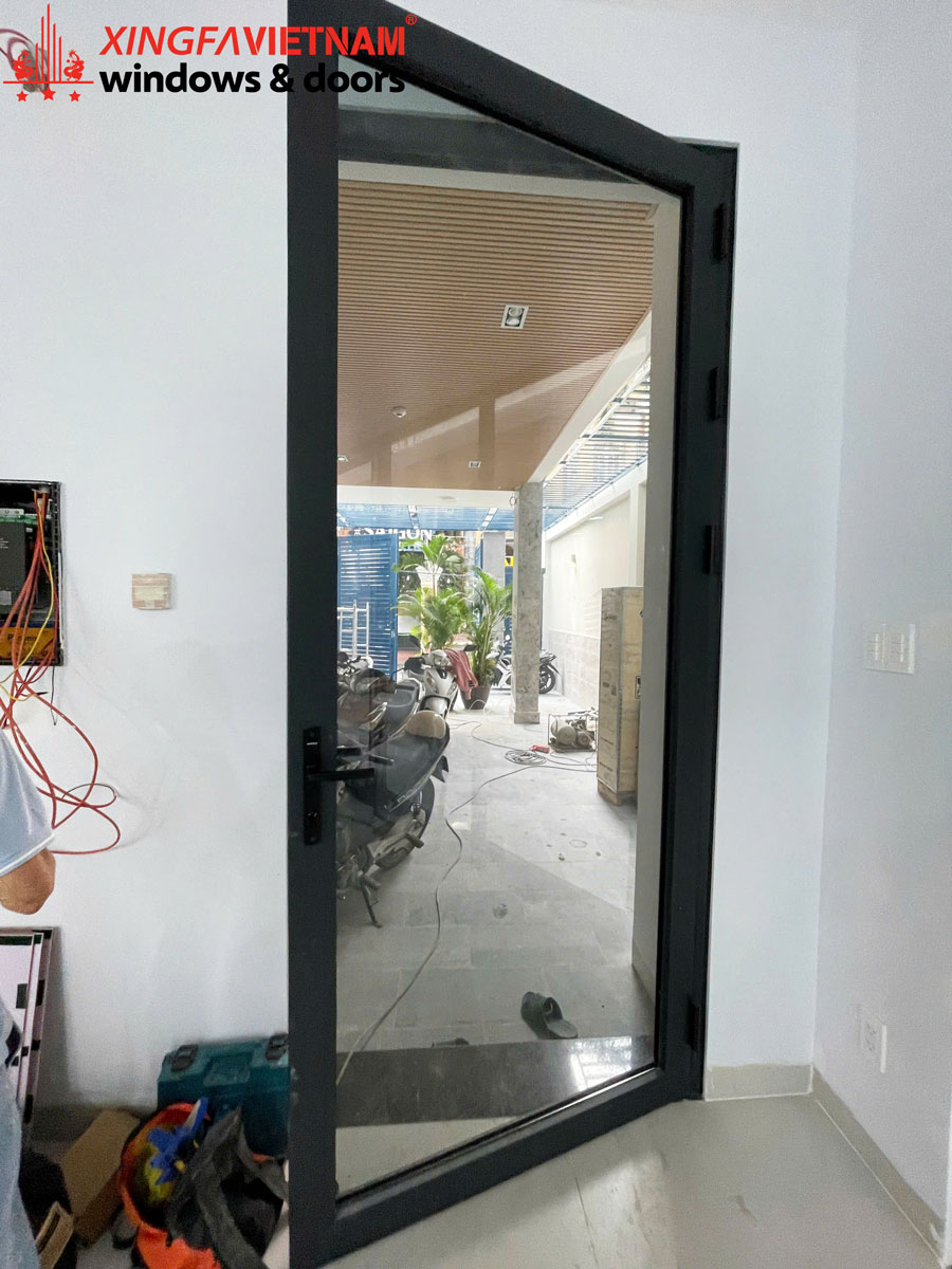 Hình ảnh hoàn thành hạng mục cửa nhôm của công ty Hải Nam