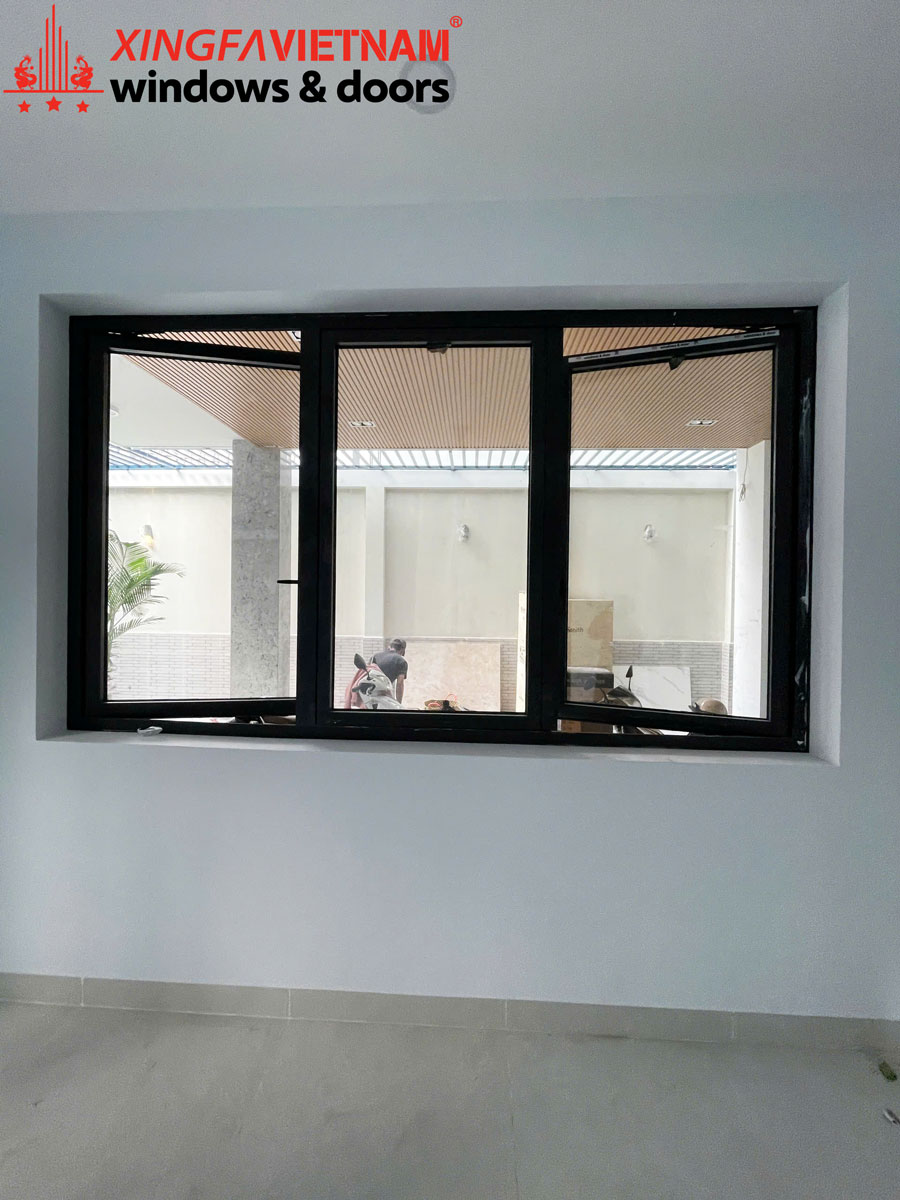Hình ảnh hoàn thành hạng mục cửa nhôm của công ty Hải Nam