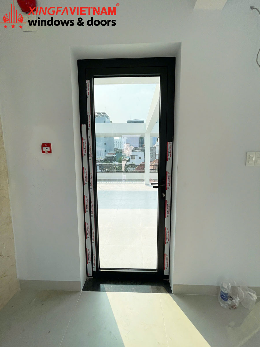 Hình ảnh hoàn thành hạng mục cửa nhôm của công ty Hải Nam