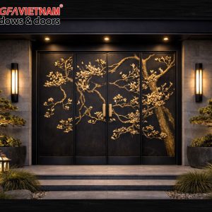 Cửa Cổng Hợp Kim Nhôm Điêu Khắc GĐk (6)