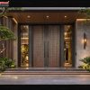 Cửa Sảnh Tân Cổ Điển Điêu Khắc Hiện Đại (7)