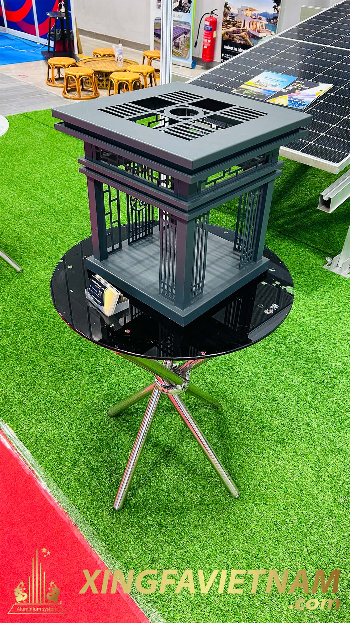 Mô hình tiểu đình nhôm đúc tại Triển lãm Vietnam ETE & Greenergy Expo